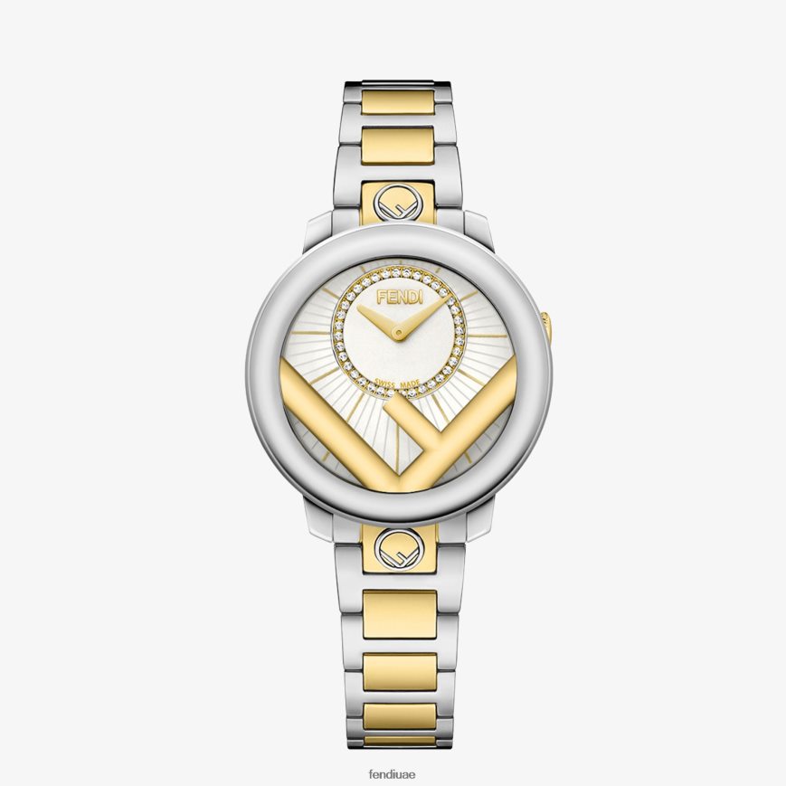 28 ملم - الساعة مع الشعار متعدد الألوان Fendi نحيف مُكَمِّلات TNL80L424