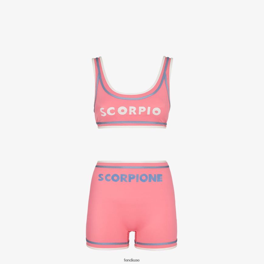 بيكيني ليكرا لون القرنفل Fendi نحيف ثياب TNL80L1050