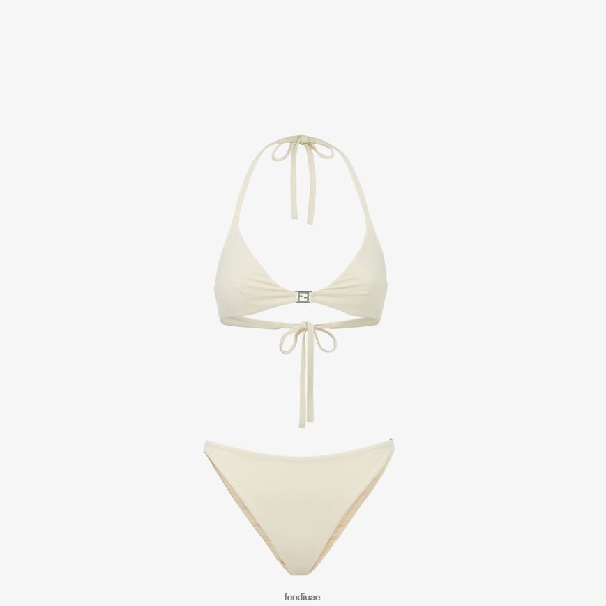 بيكيني ليكرا اللون البيج Fendi نحيف ثياب TNL80L1068
