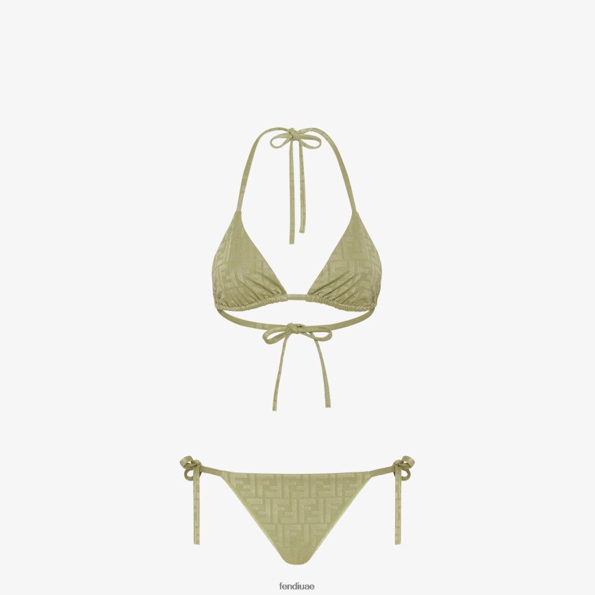 بيكيني ليكرا أخضر Fendi نحيف ثياب TNL80L1141