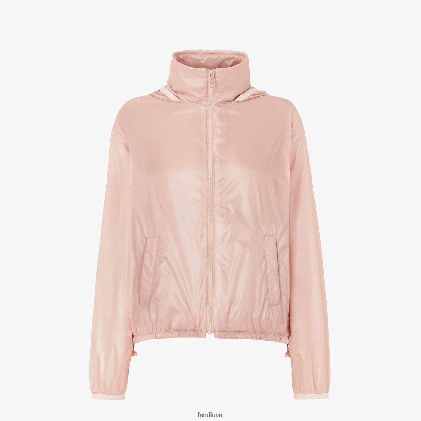 سترة واقية من النايلون لون القرنفل Fendi نحيف ثياب TNL80L1202