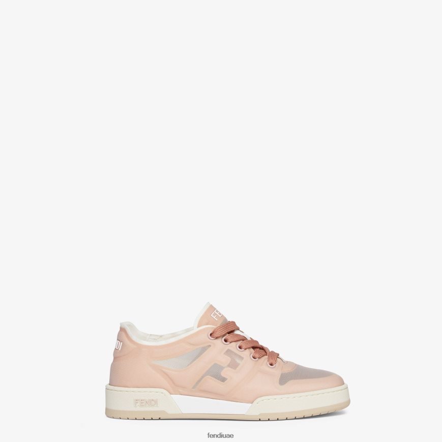 قمم منخفضة شبكية لون القرنفل Fendi نحيف أحذية TNL80L1401