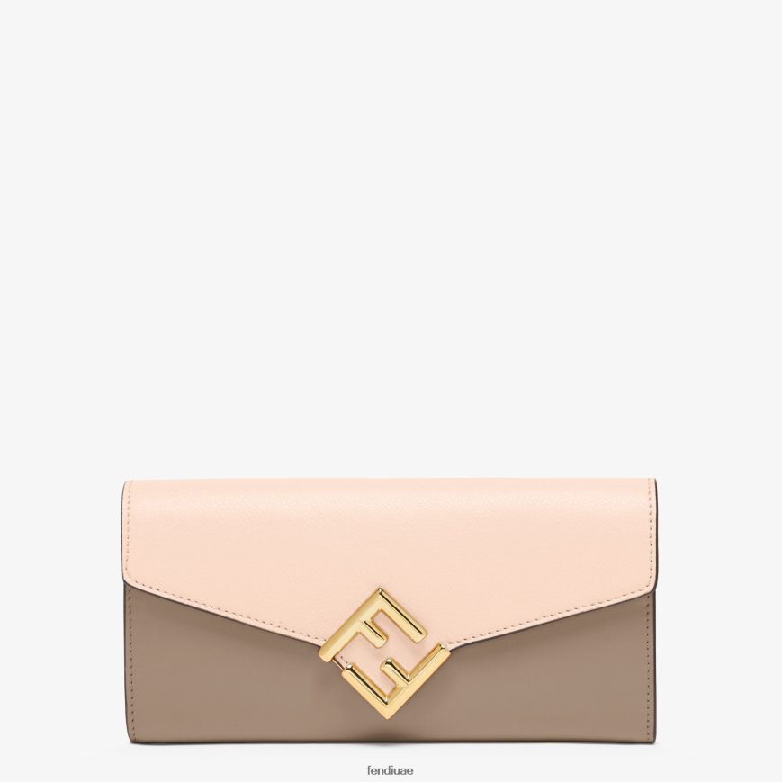 حمامة ذات لونين ومحفظة جلدية متعدد الألوان Fendi نحيف مُكَمِّلات TNL80L1462