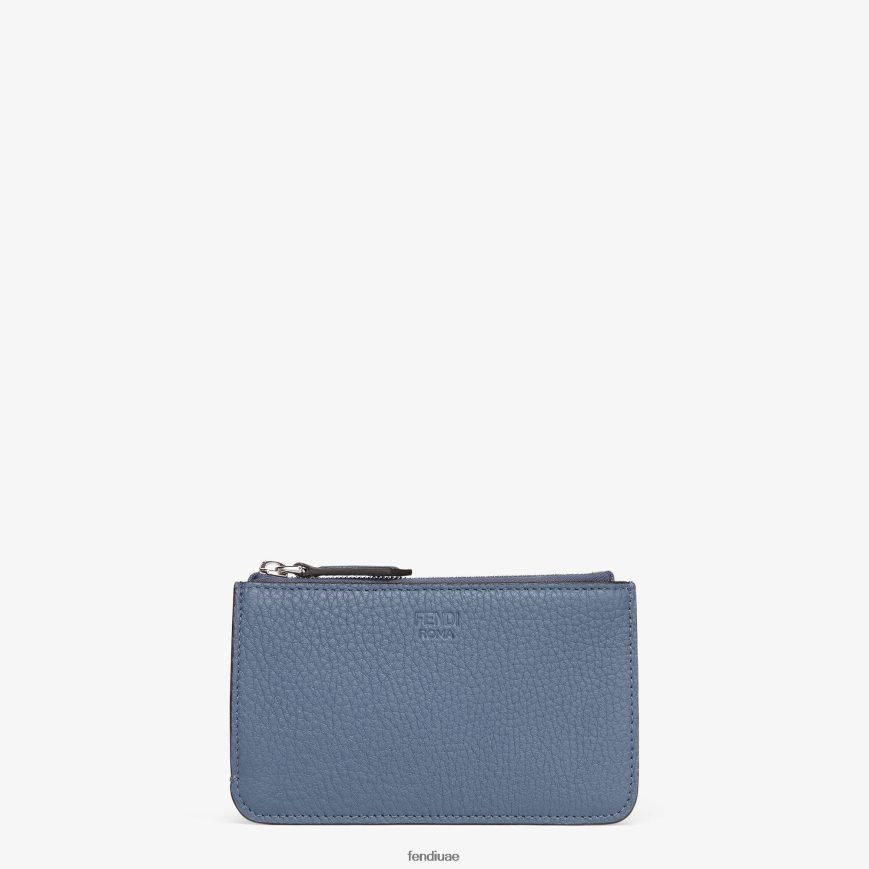 حقيبة جلدية لمفتاح بيكابو أزرق Fendi نحيف مُكَمِّلات TNL80L1492