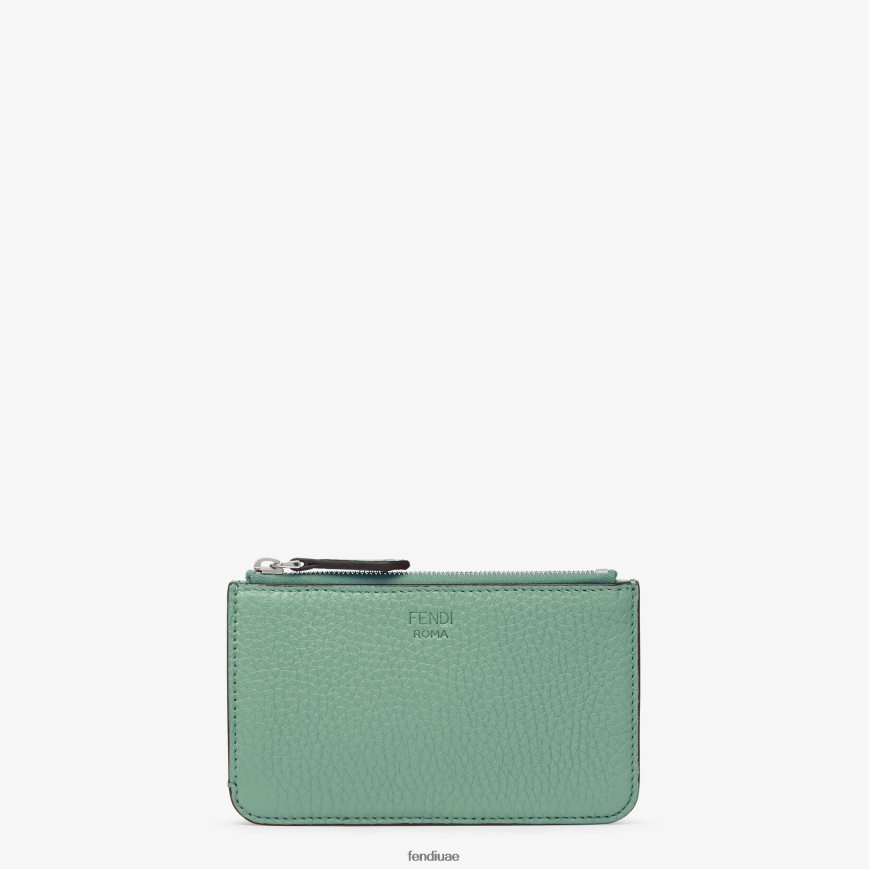 الحقيبة الجلدية بالنعناع أخضر Fendi نحيف مُكَمِّلات TNL80L1549