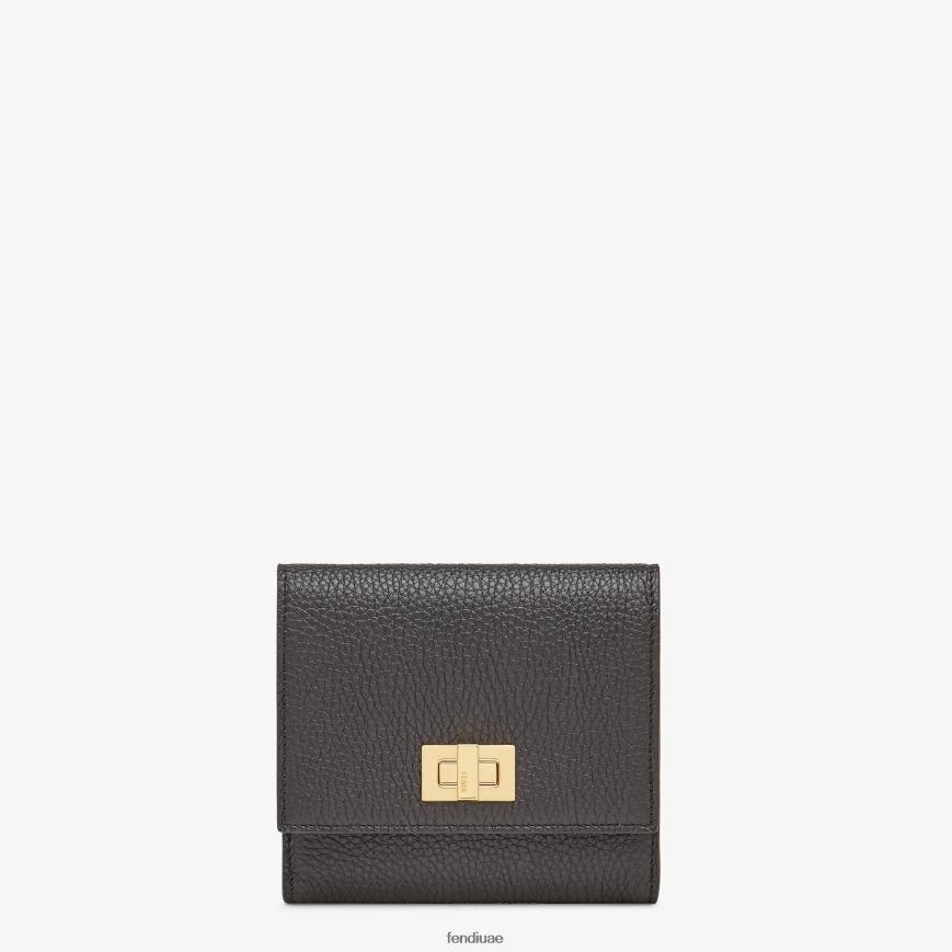 محفظة جلدية بيكابو أسود Fendi نحيف مُكَمِّلات TNL80L1566