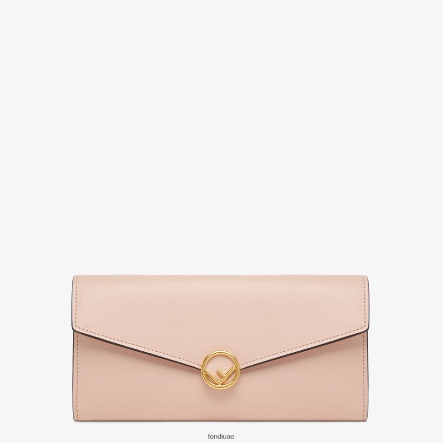 محفظة جلدية كونتيننتال لون القرنفل Fendi نحيف مُكَمِّلات TNL80L1588