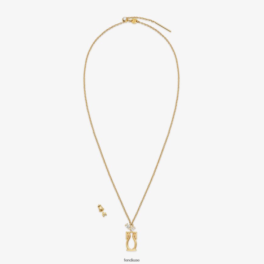 مجموعة الدلو ذهب Fendi نحيف مجوهرات TNL80L1641