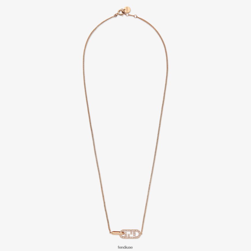 قلادة أولوك لون القرنفل Fendi نحيف مجوهرات TNL80L1676