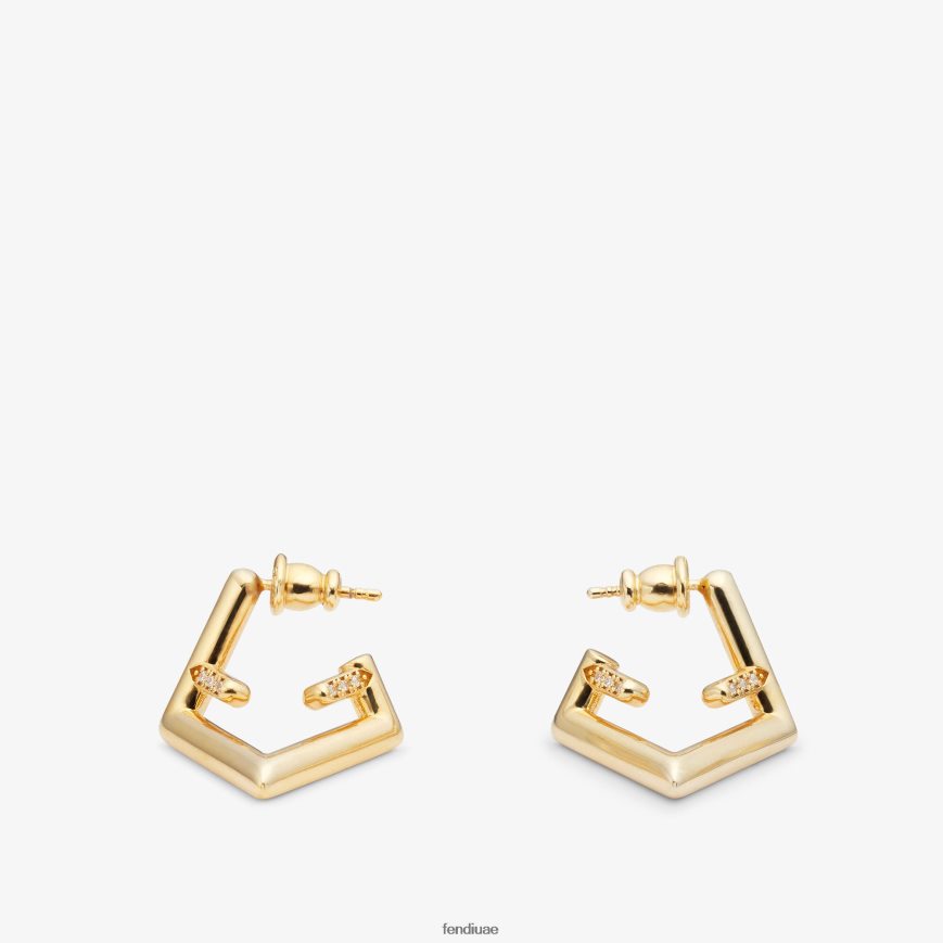 الأقراط الأولى فضة Fendi نحيف مجوهرات TNL80L1689