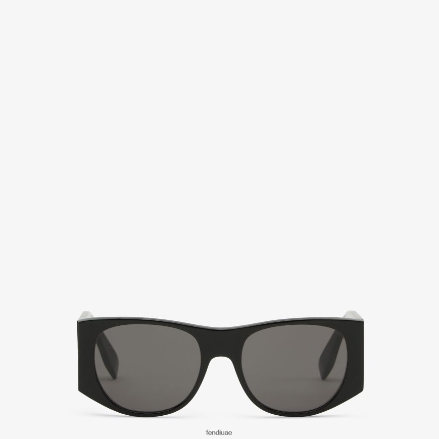 نظارات شمسية من خلات الرغيف الفرنسي بني Fendi نحيف مُكَمِّلات TNL80L17