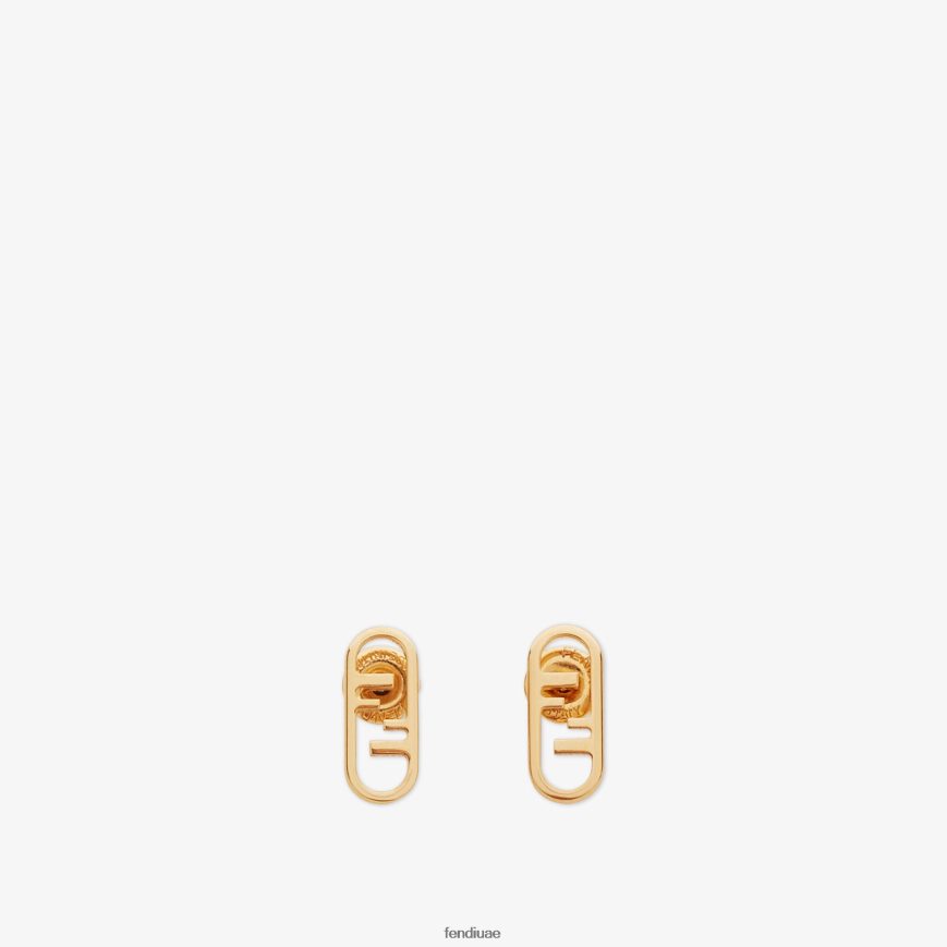 أقراط أولوك ذهب Fendi نحيف مجوهرات TNL80L1704