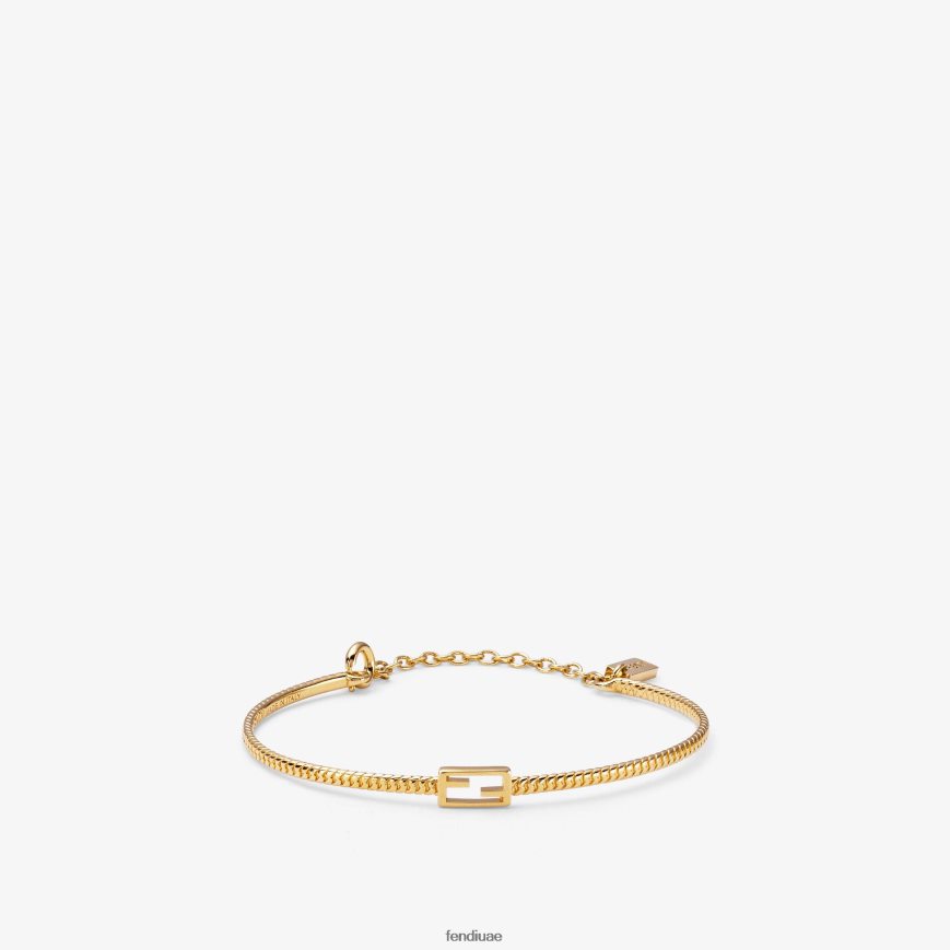 سوار الرغيف الفرنسي ذهب Fendi نحيف مجوهرات TNL80L1716