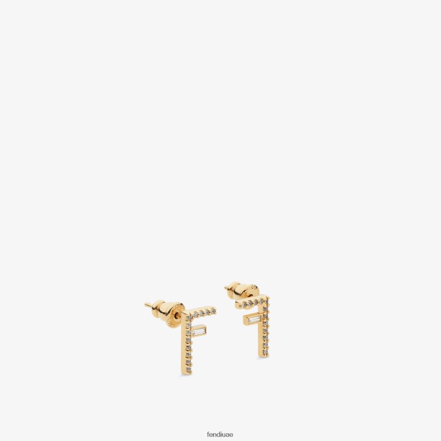 الأقراط الأولى ذهب Fendi نحيف مجوهرات TNL80L1719