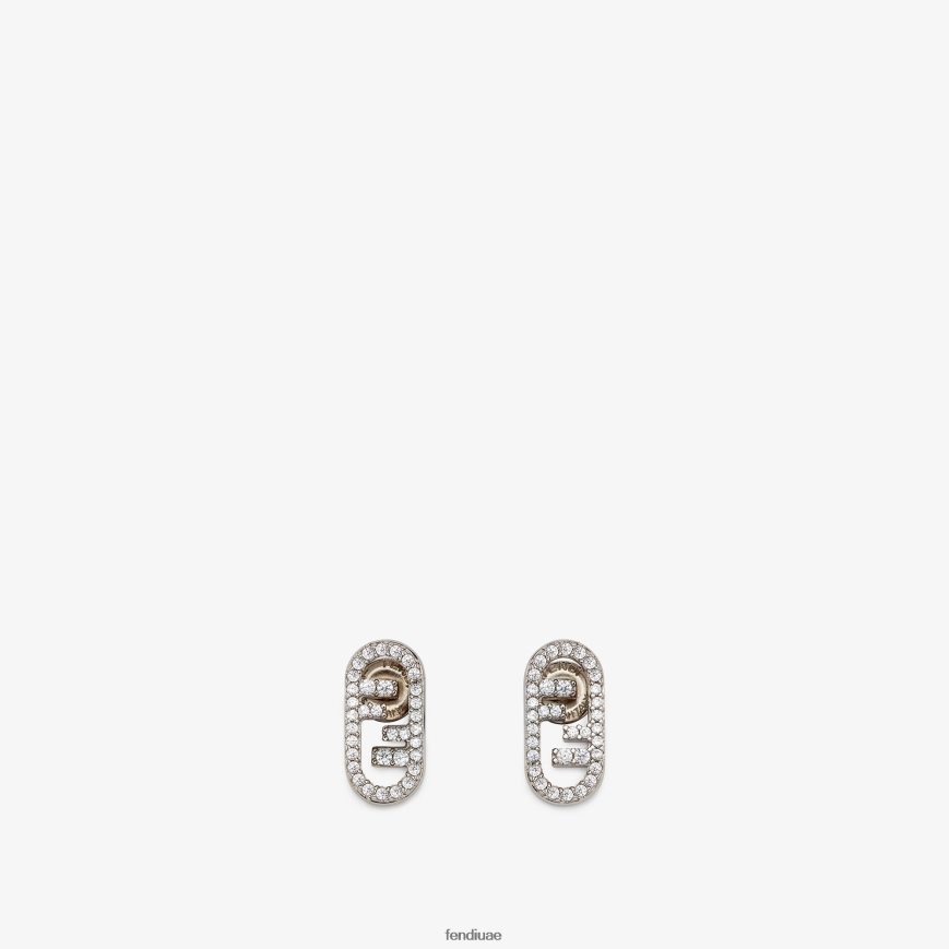 أقراط أولوك ذهب Fendi نحيف مجوهرات TNL80L1736