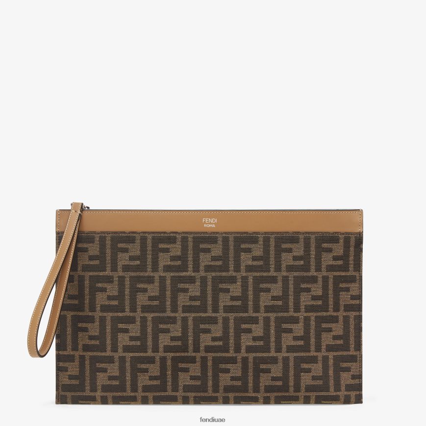 الحقيبة القماش بني Fendi رجال مُكَمِّلات TNL80L1876