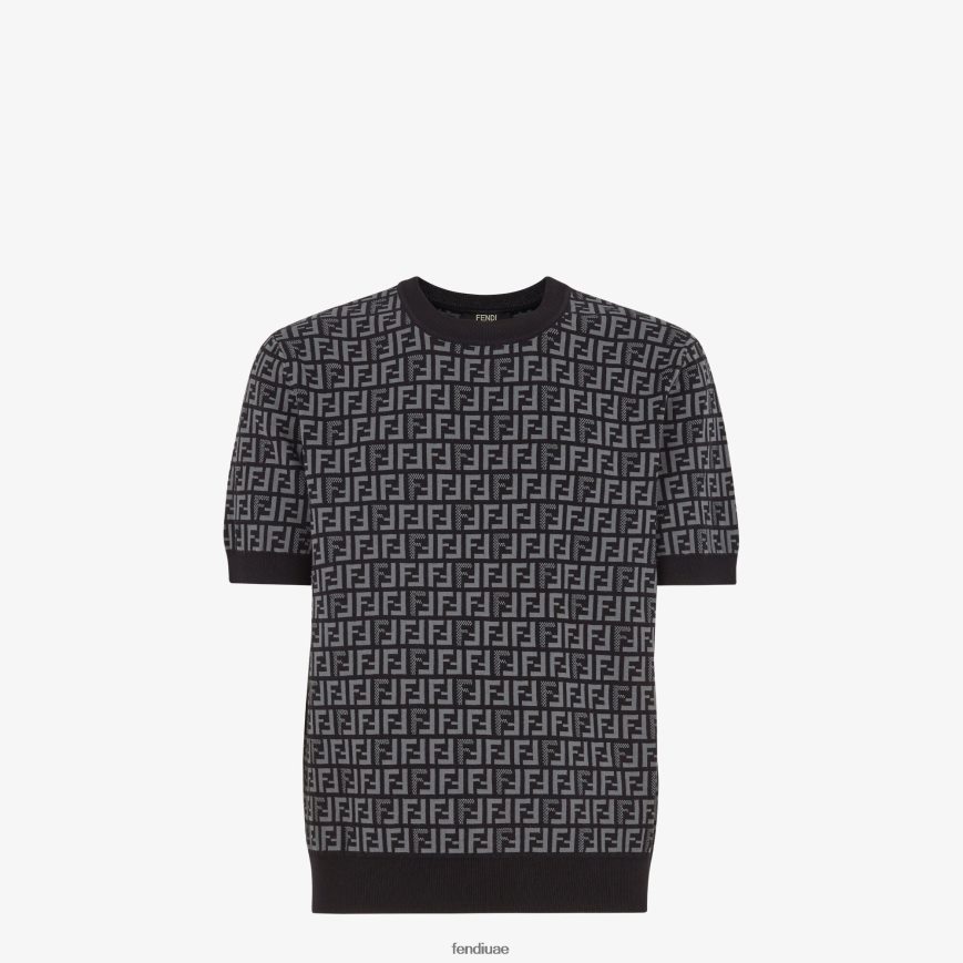 البلوز النسيج أسود Fendi رجال ثياب TNL80L1951
