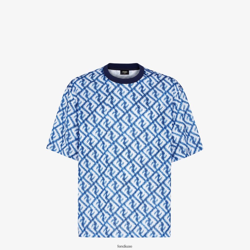 تي شيرت شبكي تقني متعدد الألوان Fendi رجال ثياب TNL80L2019