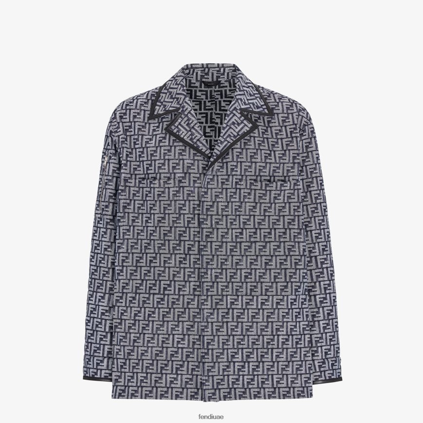 سترة الدنيم أزرق Fendi رجال ثياب TNL80L2039