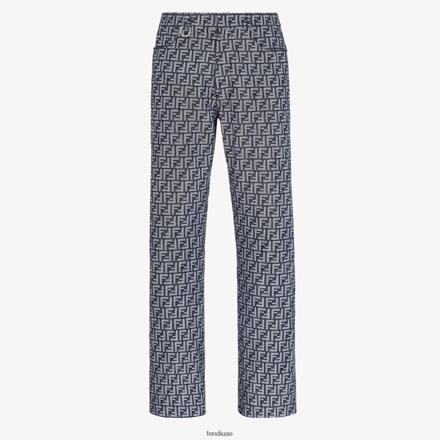 السراويل الجينز أزرق Fendi رجال ثياب TNL80L2040