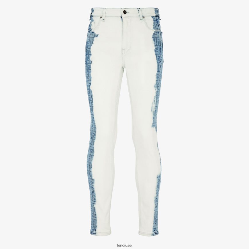 الجينز أبيض Fendi رجال ثياب TNL80L2074