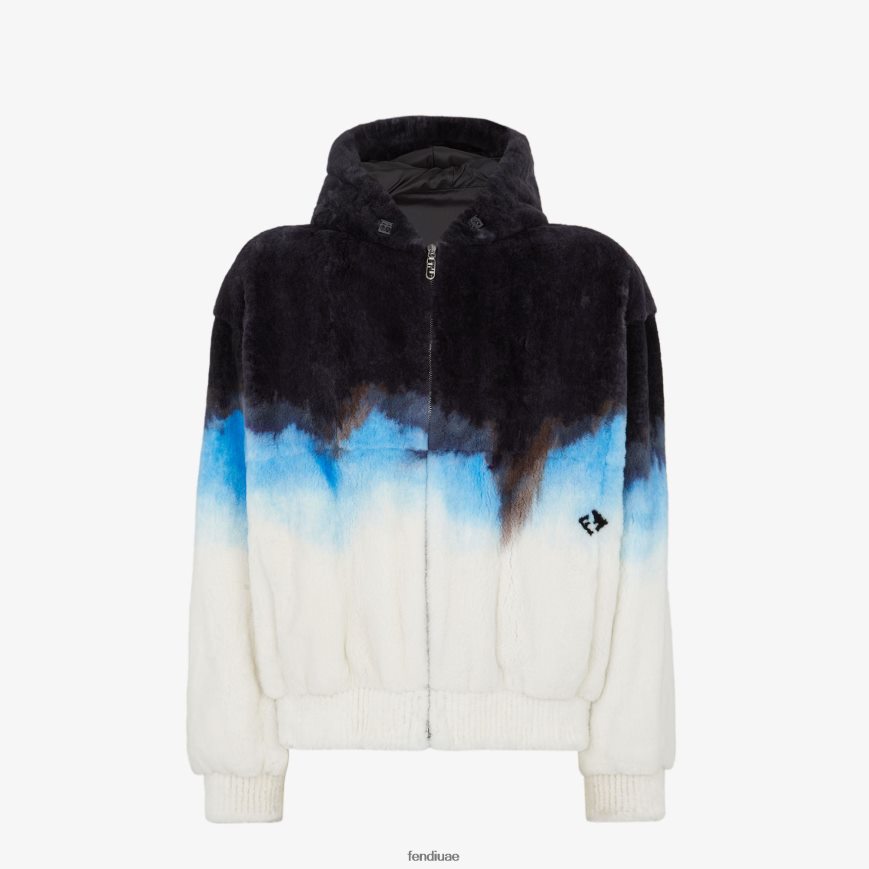 بلوزة المنك أبيض Fendi رجال ثياب TNL80L2084