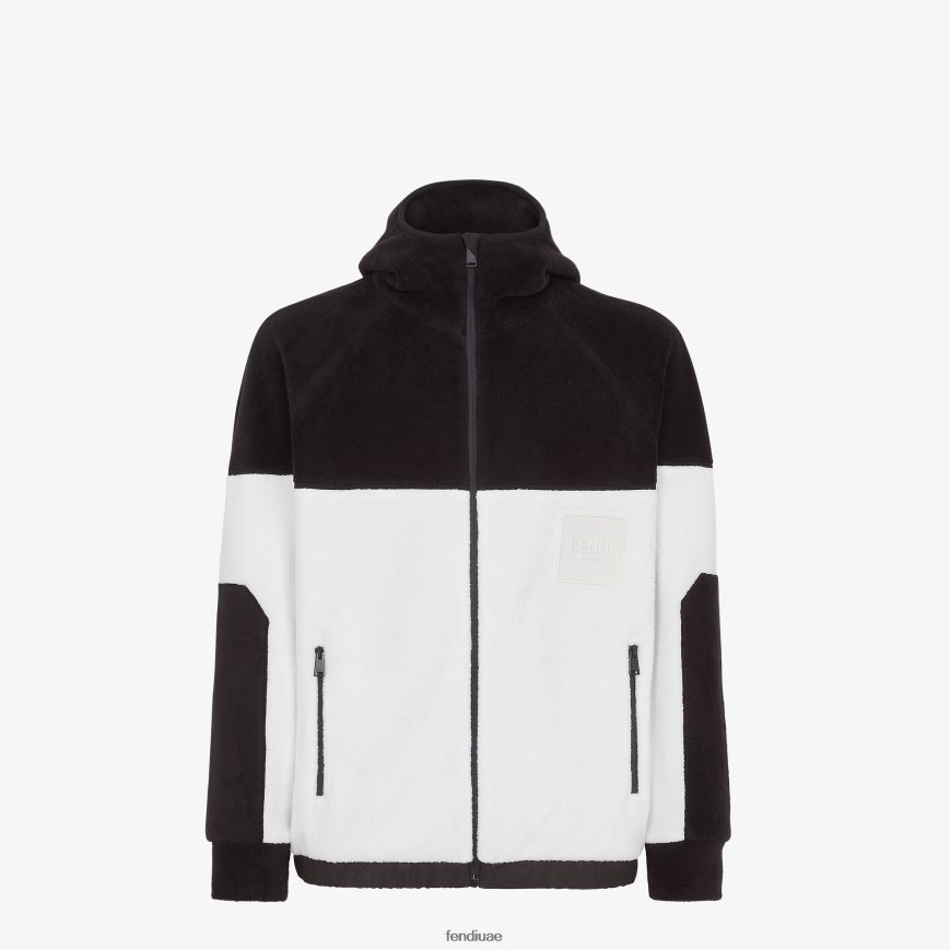 سترة الصوف أبيض Fendi رجال ثياب TNL80L2105