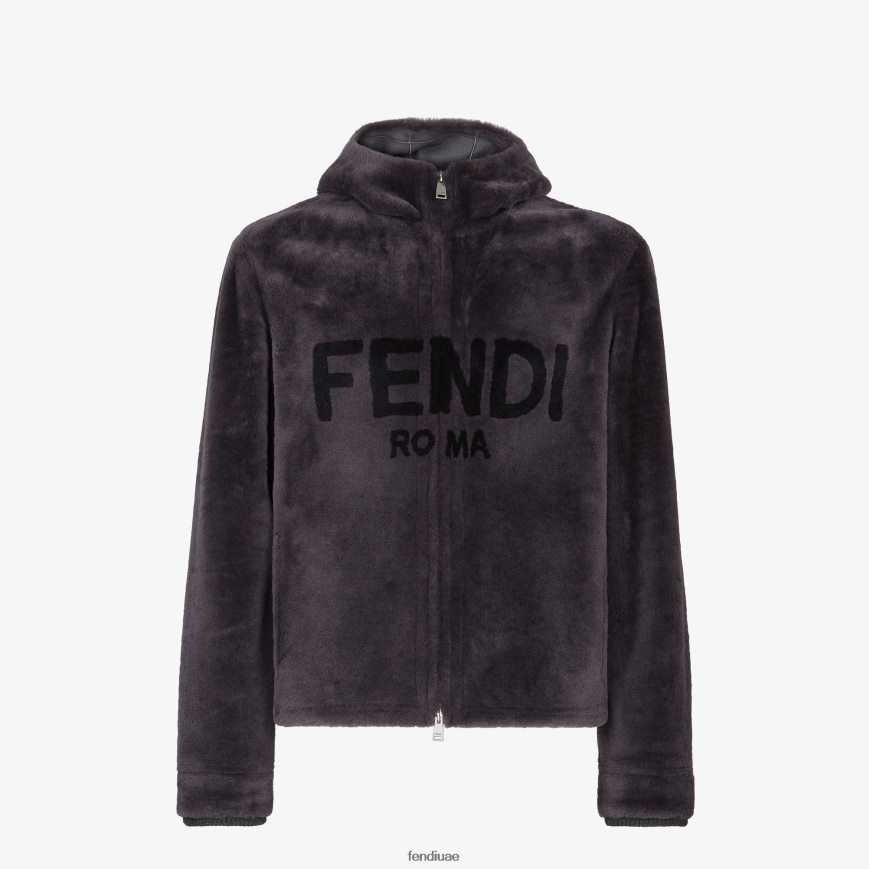 سترة شيرلنغ رمادي Fendi رجال ثياب TNL80L2114