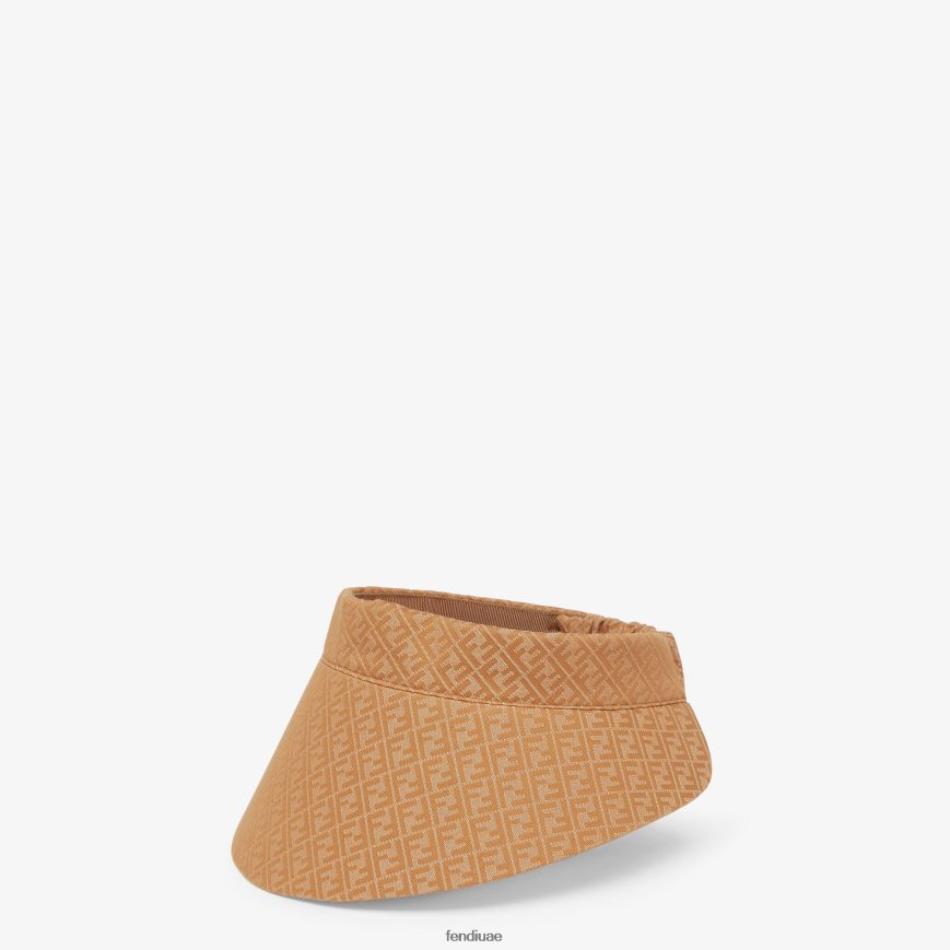 حاجب شمس بتأثير الدنيم، لون الكراميل بني Fendi نحيف مُكَمِّلات TNL80L212