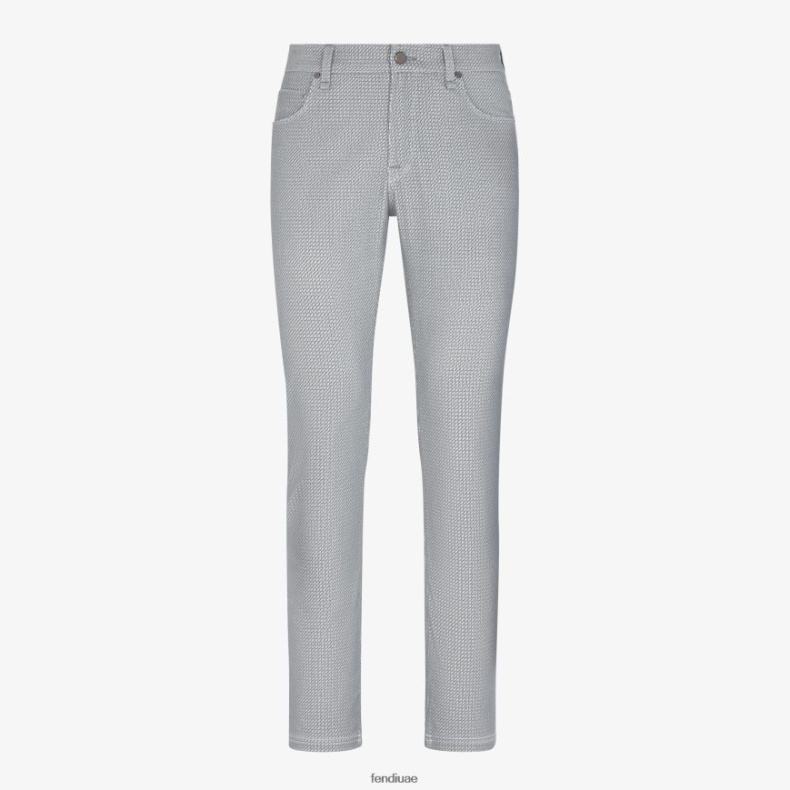 الجينز رمادي Fendi رجال ثياب TNL80L2126