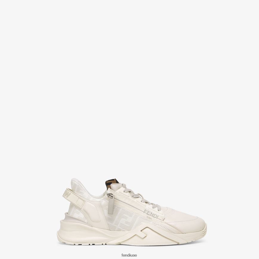 قمم جلدية منخفضة أبيض Fendi رجال أحذية TNL80L2236