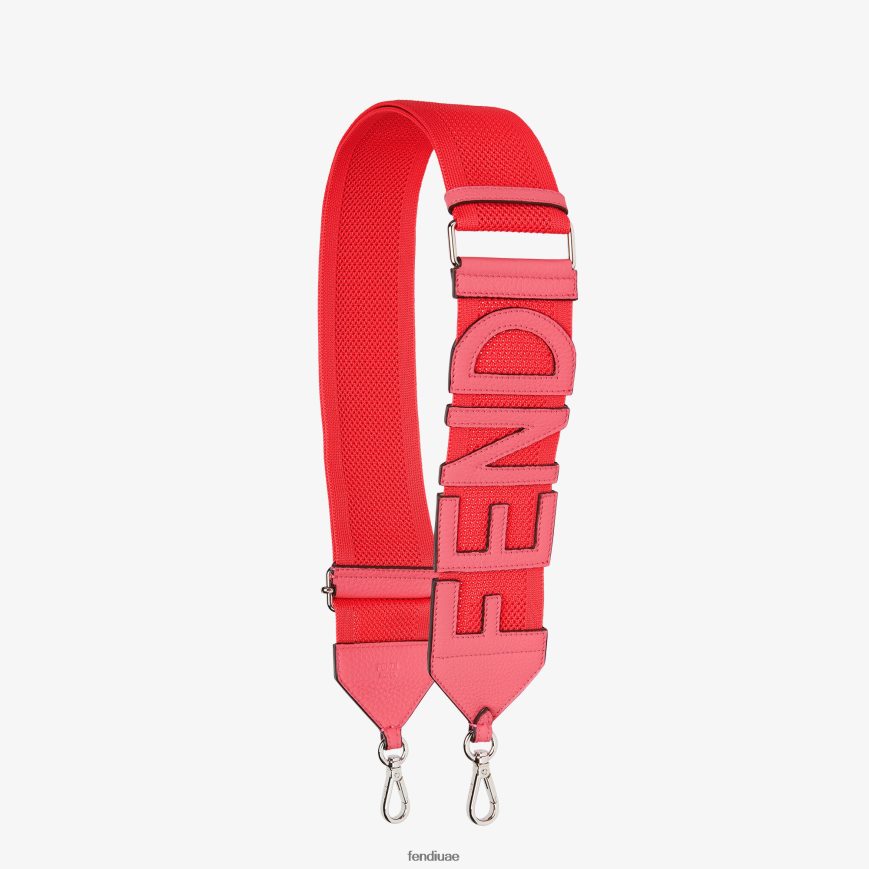 حزام الكتف الشريط لون القرنفل Fendi نحيف مُكَمِّلات TNL80L224