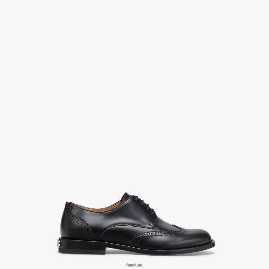 الأربطة الجلدية أسود Fendi رجال أحذية TNL80L2300