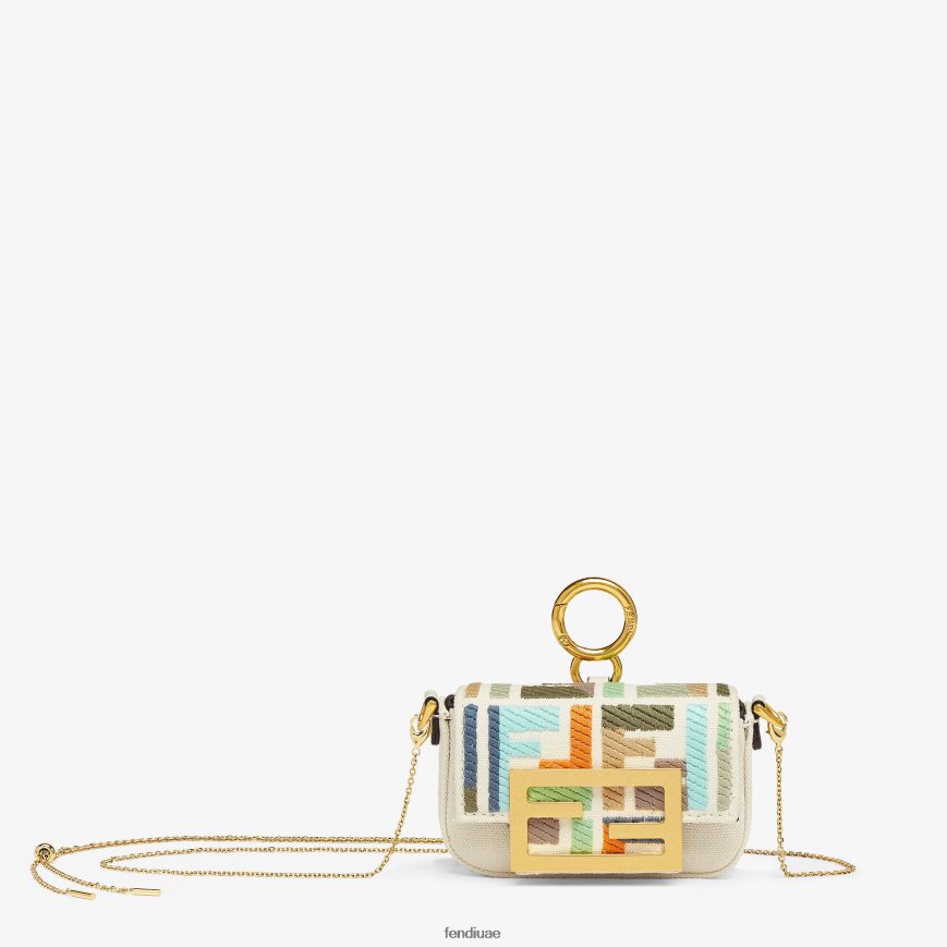 سحر قماش اللون البيج Fendi نحيف مُكَمِّلات TNL80L233