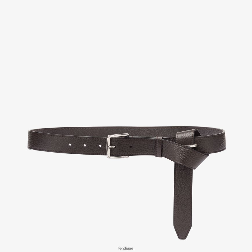 حزام من الجلد بني Fendi رجال مُكَمِّلات TNL80L2335