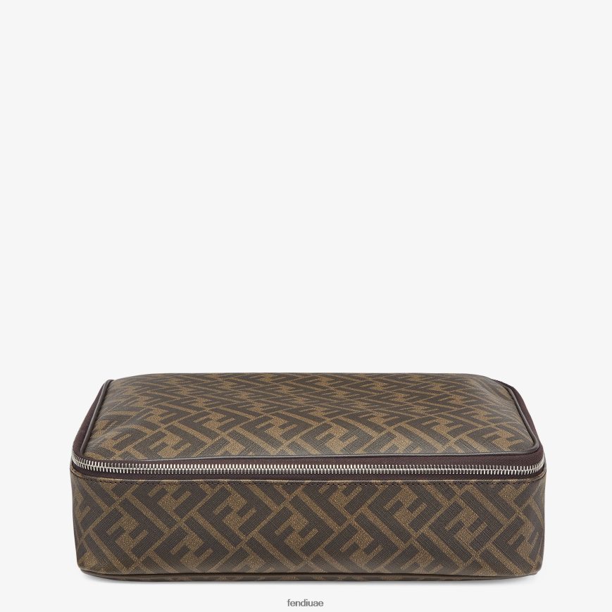 حقيبة سفر من القماش أسود Fendi رجال مُكَمِّلات TNL80L2486