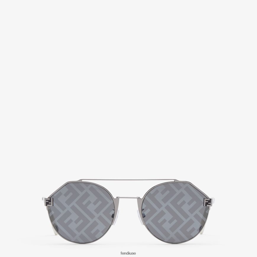 النظارات الشمسية الروثينيوم رمادي Fendi رجال مُكَمِّلات TNL80L2495