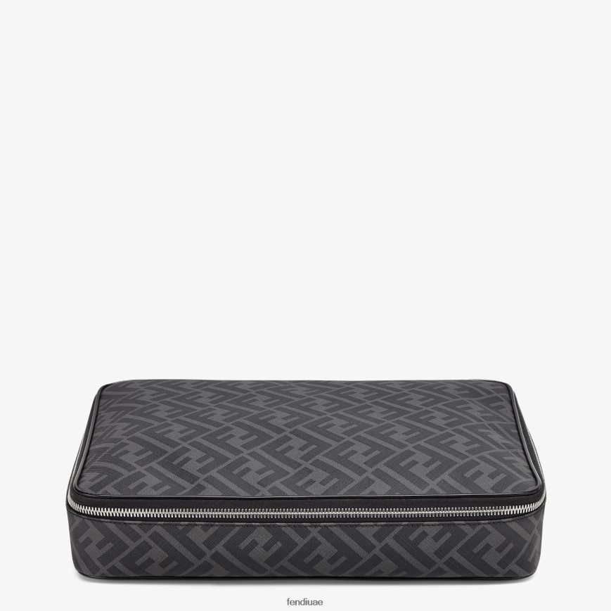 حاملة قميص من القماش رمادي Fendi رجال مُكَمِّلات TNL80L2517