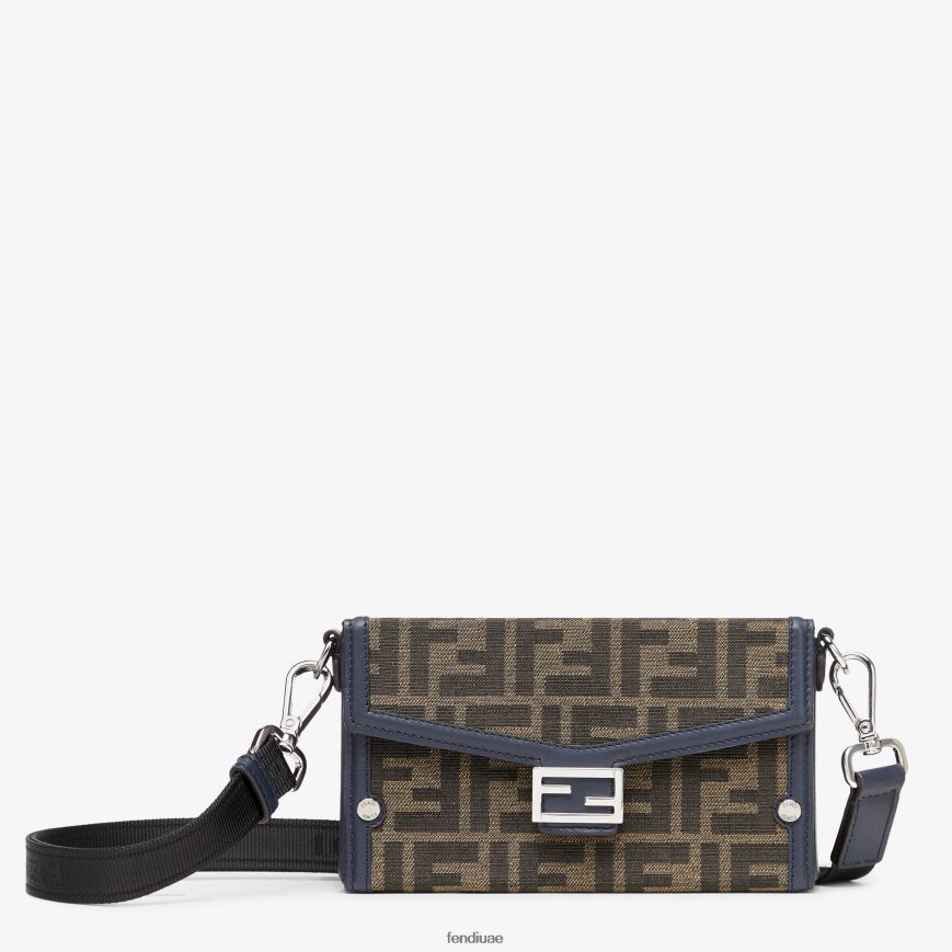 حقيبة هاتف من القماش بني Fendi رجال مُكَمِّلات TNL80L2585