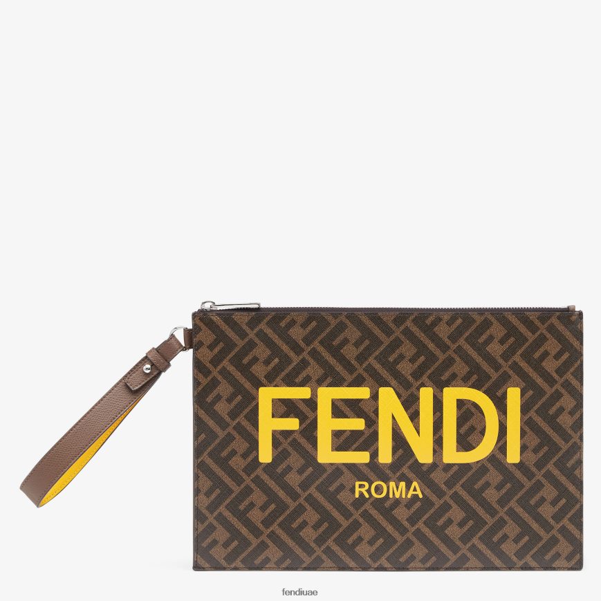 الحقيبة القماش بني Fendi رجال مُكَمِّلات TNL80L2635
