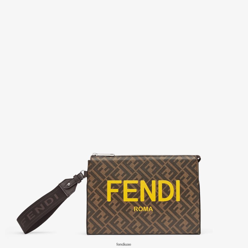 الحقيبة النسيج وما يليها بني Fendi رجال مُكَمِّلات TNL80L2636