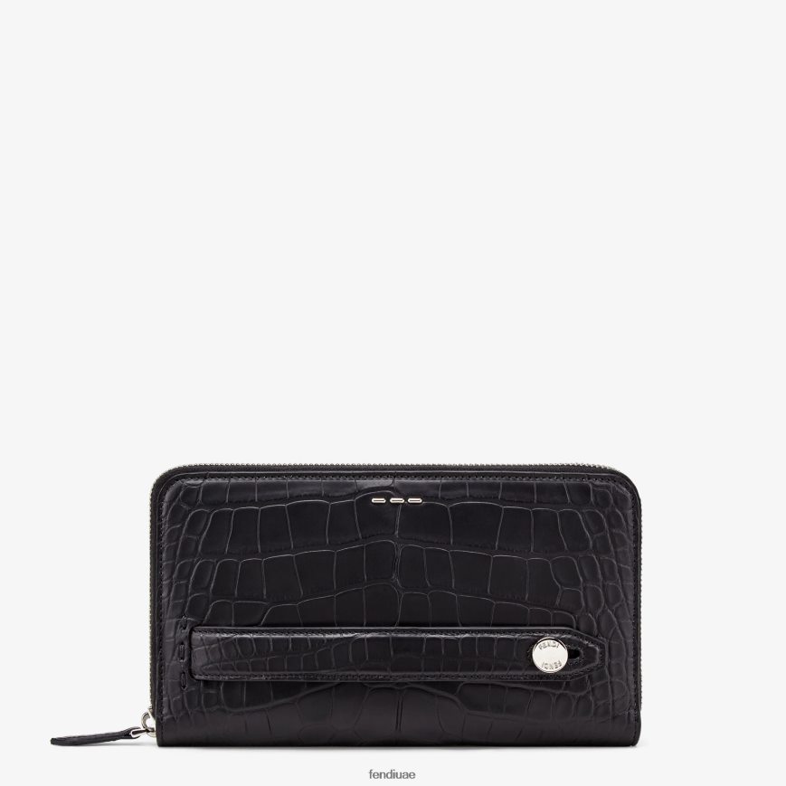 محفظة التمساح أسود Fendi رجال مُكَمِّلات TNL80L2672