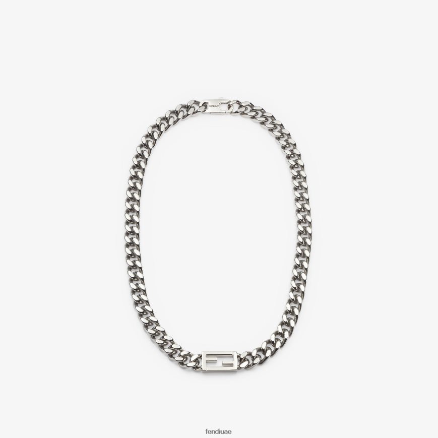 قلادة الرغيف الفرنسي فضة Fendi رجال مجوهرات TNL80L2720