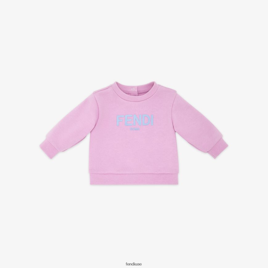 أرجواني جيرسي البلوز روما أرجواني Fendi أطفال ثياب TNL80L2799