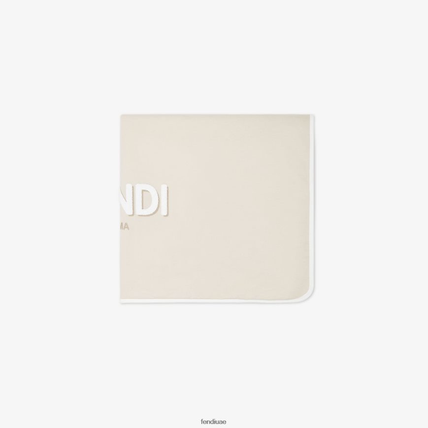 بطانية جيرسي روما اللون البيج Fendi أطفال مُكَمِّلات TNL80L2808