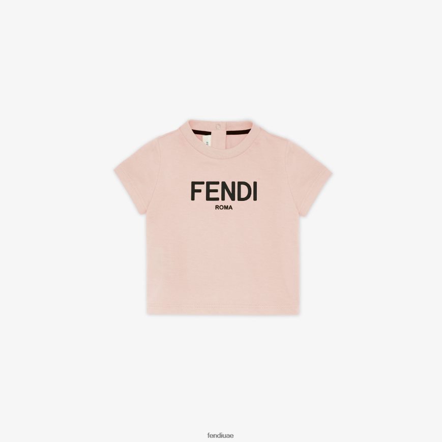 تيشيرت جيرسي روما لون القرنفل Fendi أطفال ثياب TNL80L2811