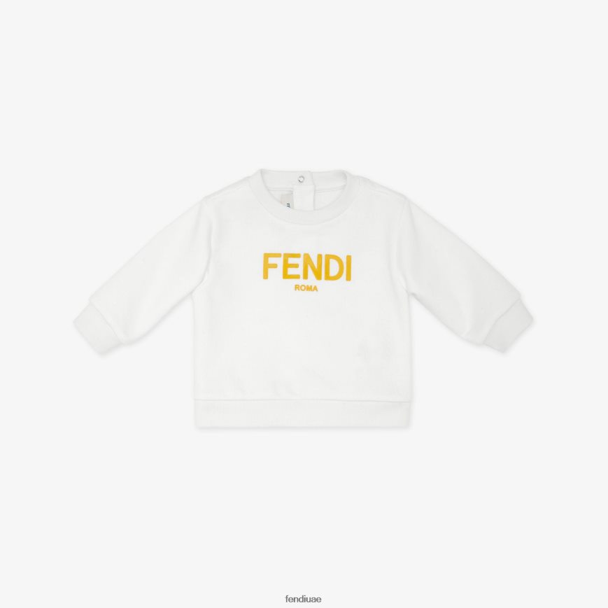 سترة روما أبيض Fendi أطفال ثياب TNL80L2812