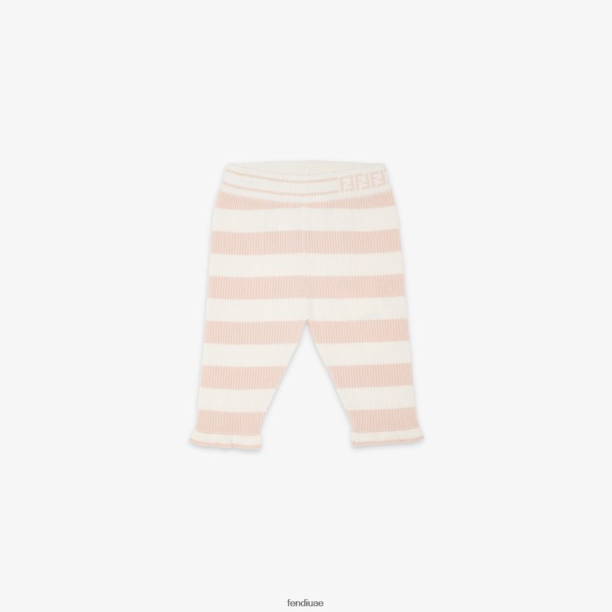 السراويل متماسكة كريم لون القرنفل Fendi أطفال ثياب TNL80L2822