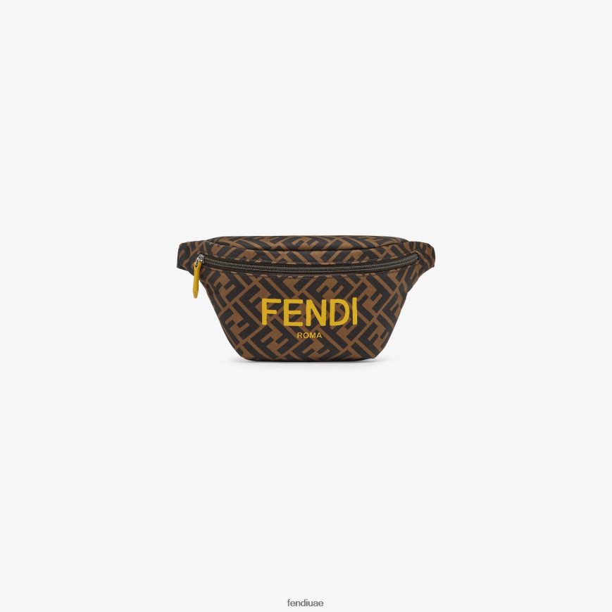 حقيبة حزام من النايلون بشعار روما متعدد الألوان Fendi نحيف مُكَمِّلات TNL80L2894