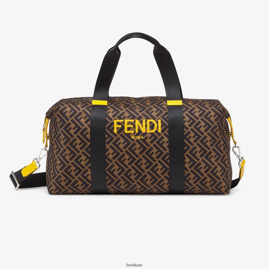 حقيبة عطلة نهاية الأسبوع من النايلون مع طباعة روما متعدد الألوان Fendi أطفال مُكَمِّلات TNL80L2903